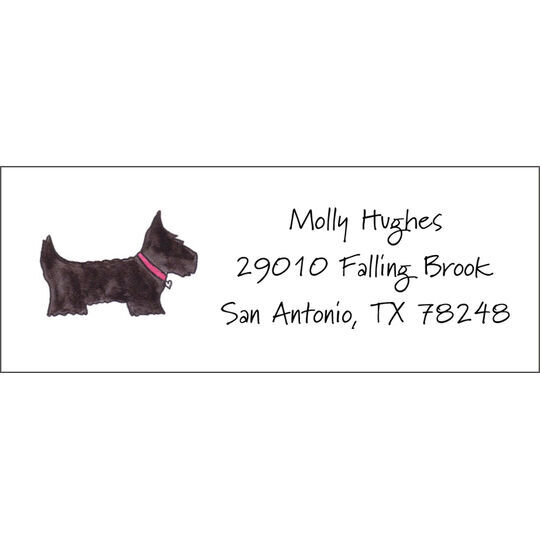 Preppy Pups Return Address Labels